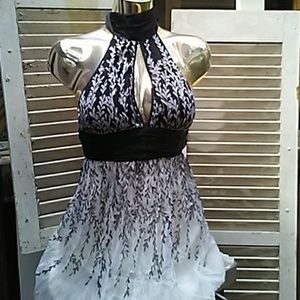 BeBe black and white dress